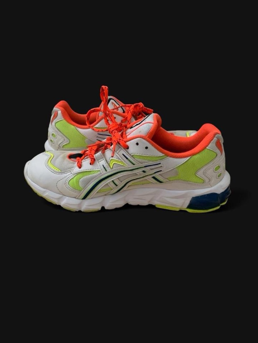 ASICS GEL-Kayano 5 KZN Men's US 7.5 White Neon Flash Yellow Orange Athleisure